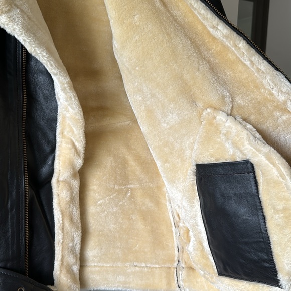 Leather Bomber Jacket - Picture 3 of 3